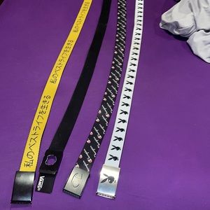 4 belts $20 a peice $40 for the playboy one